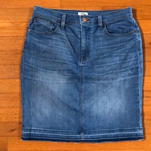 J crew denim skirt.  EUC.